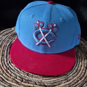 New Era Kids Cap in Blue and Red